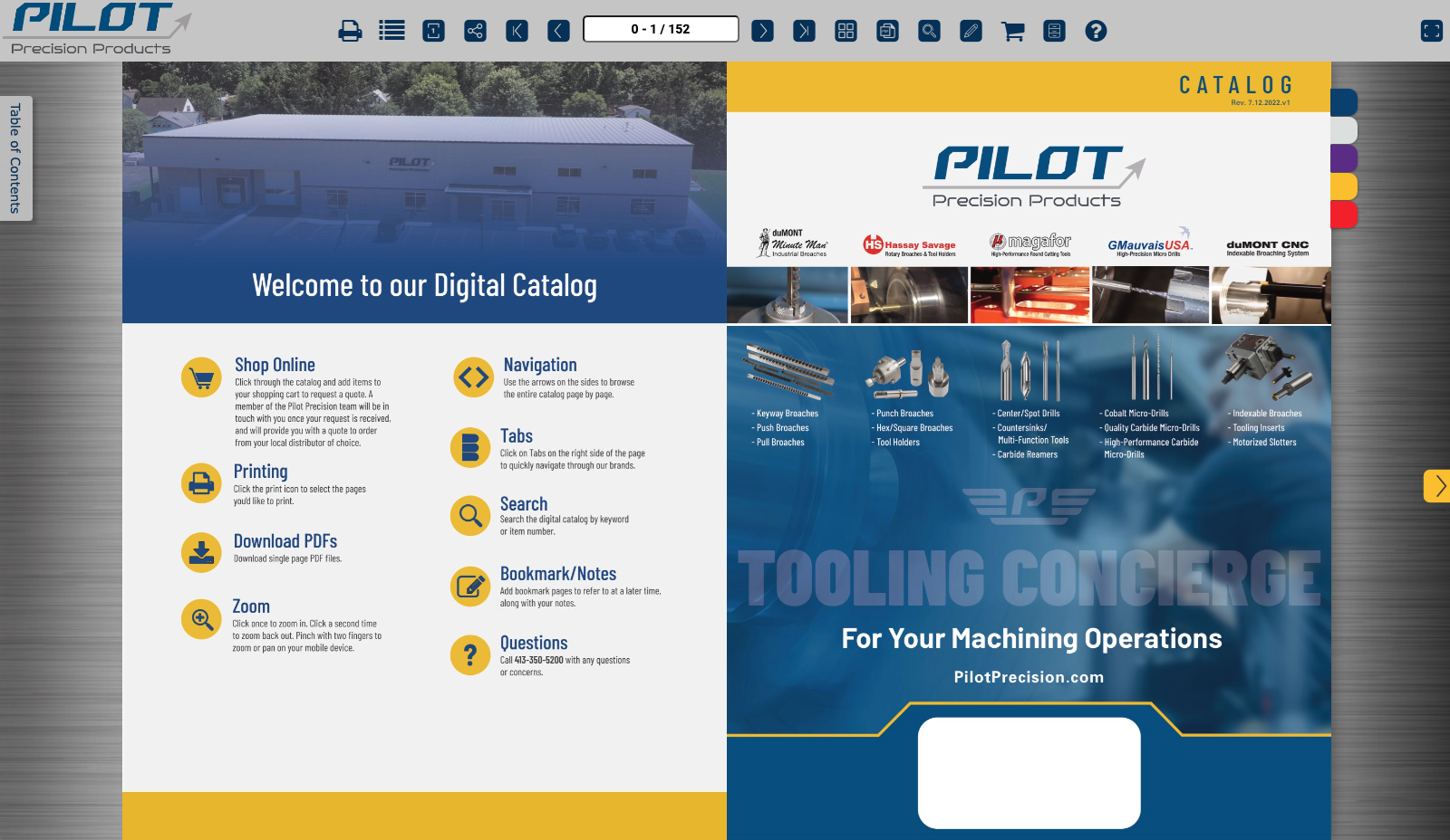 Pilot Digital Catalog